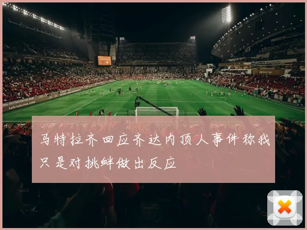 马特拉齐回应齐达内顶人事件称我只是对挑衅做出反应
